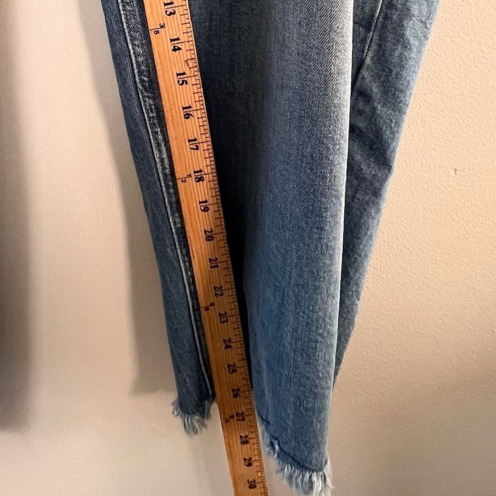 Old Navy Jeans Extra High Rise Sky Hi Straight Secret Slim Pockets Size 26 - Picture 11 of 12